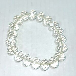 Vintage Crystal Bracelet Clear Bead